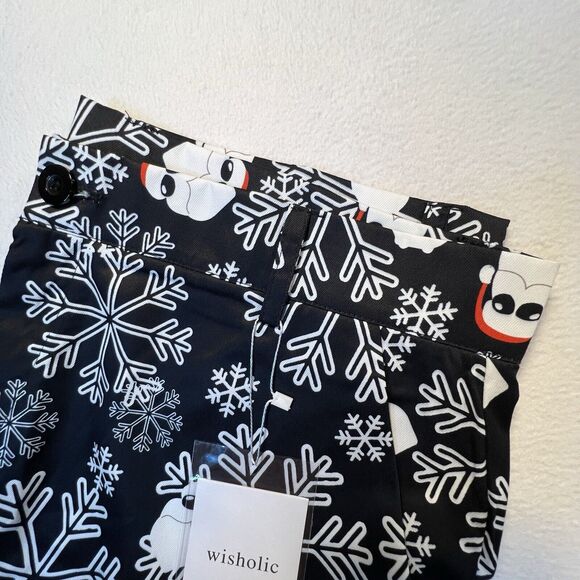 Wisholic 2 Piece Santa Suit Jacket and Pants Size 3X Santa Snowflakes Christmas - Picture 14 of 16